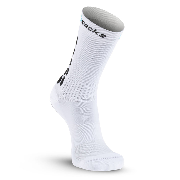 GripSocks for Soccer - Crew Height - White Reduced Friction