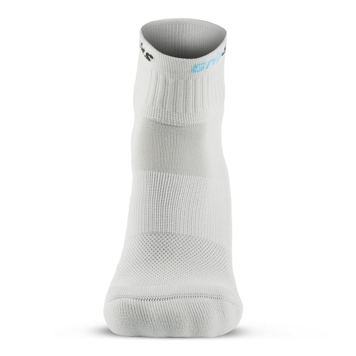 Athletic Socks with Grips - 1/4 Crew - Gray Reduced Friction