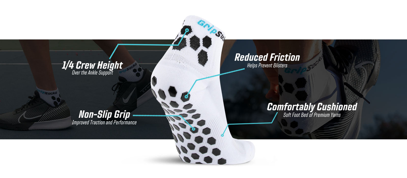 Grip Socks Offer Better Traction and Reduced Friction